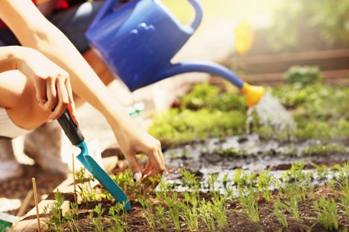 Patio installation planning for a Camdentown home garden