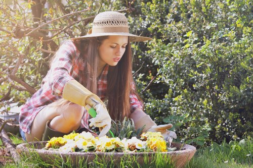 Compact urban garden redesign with new planting and surfaces